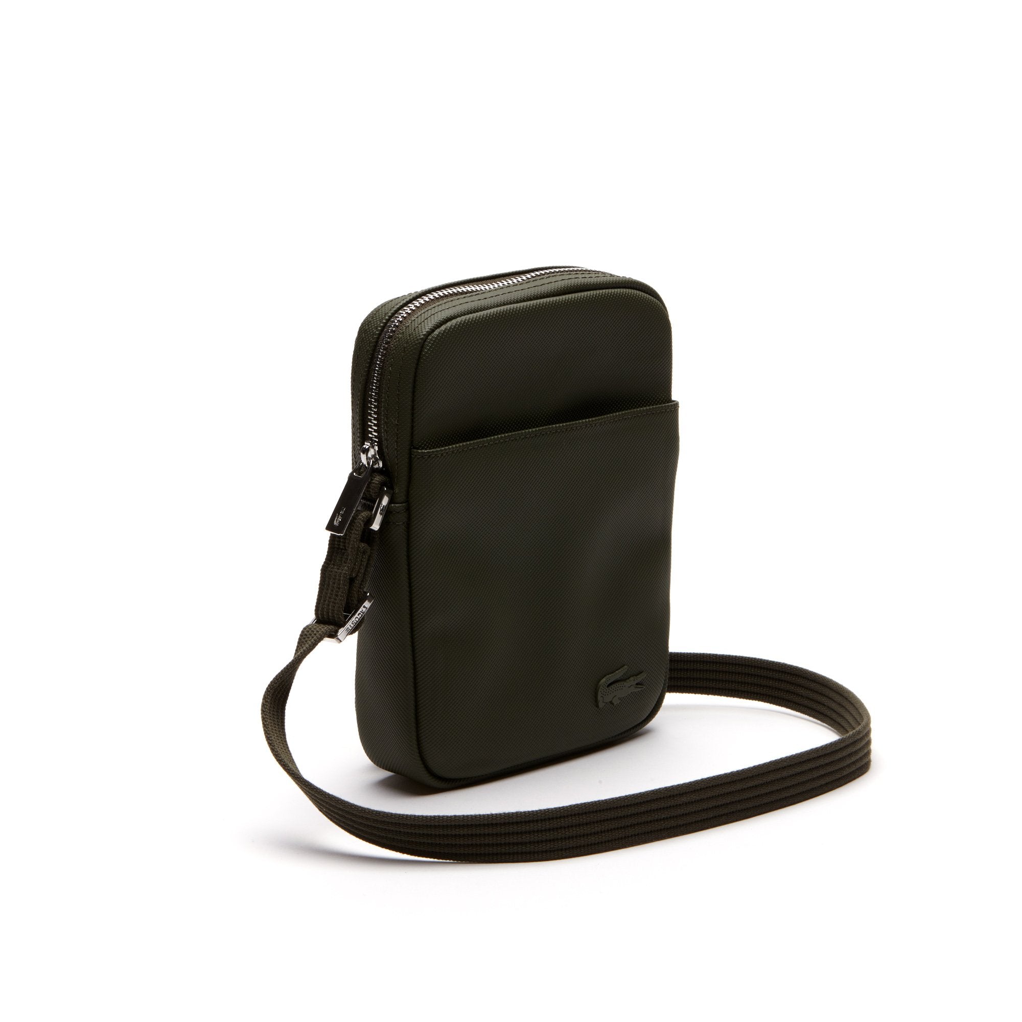 Lacoste Unisex Vertical Zip Camera Crossbody Bag